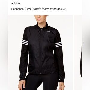 Adidas lightweight windbreaker black Women's Jacket
